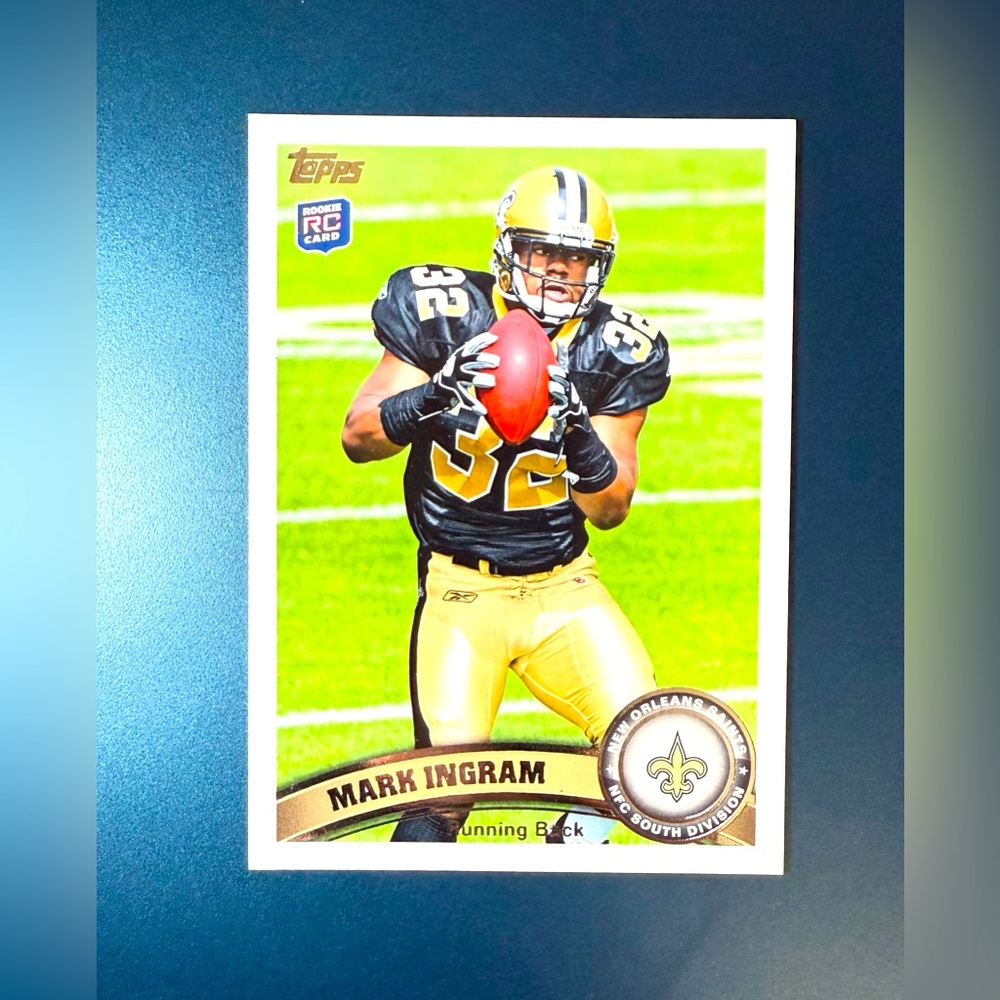 Mark Ingram Rookie Card 2011 Topps NFL New Orleans Saints